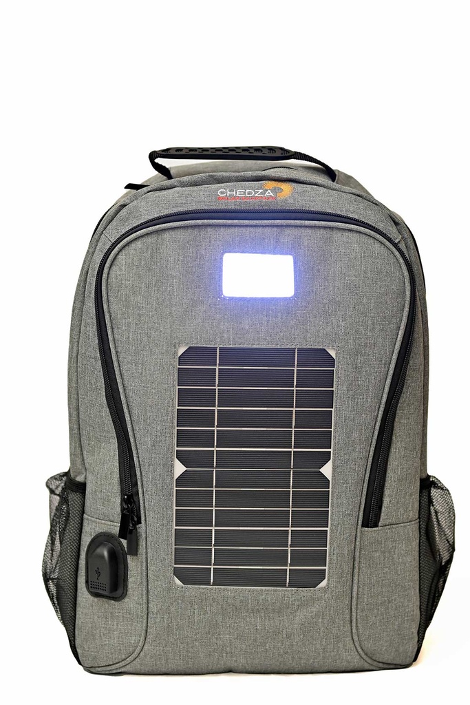 Grey Chedza Solar Backpack