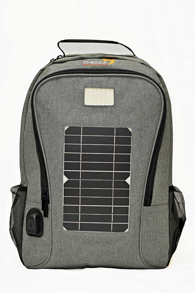 Grey Chedza Solar Backpack