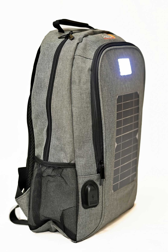 Grey Chedza Solar Backpack