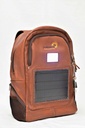 Brown Chedza Solar Backpack